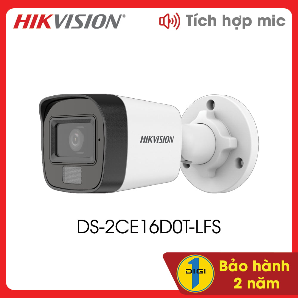 Bộ 4 Mắt Camera HIKVISION 2.0mp - Thu Tiếng