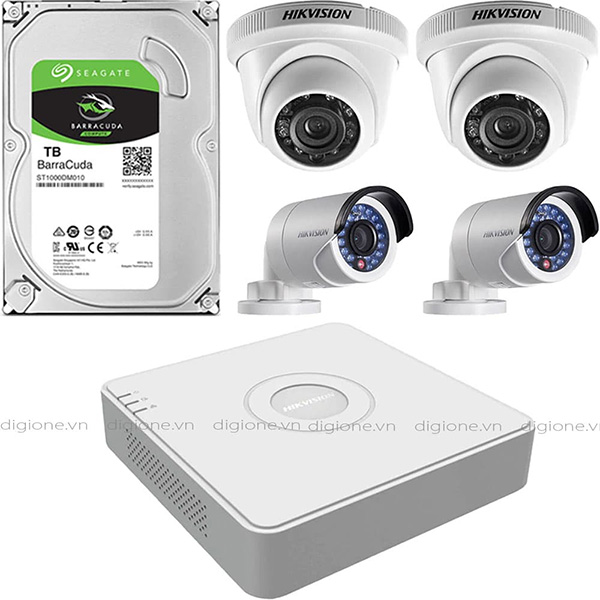 Bộ 4 Mắt Camera HIKVISION 2.0mp - Hình ảnh 3